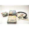 Image 2 : Bonanza box lot of hunting gear with grunt  tubes, duck and goose calls, rattles, bear  calls, varmi