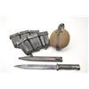 Image 1 : German WWII lot including a 1941 dated FNJ  #9103R, scabbard #1900, marked “Jsch” dated  1940.  The 