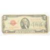 Image 2 : $2 dollar bill dated 1928 Series G,  circulated with corners clipped signed in  pen, “Babe Ruth”.  T