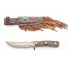 Image 10 : Older Schrade sheath knife marked #165 and  “Old Timer” with a 5” blade.  The knife has a  fancy tur