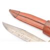 Image 8 : F.A. Bower Solingen, Germany marked Bowie  knife with stag grip, 8” blade, 12 ½” overall  length.  T