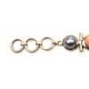 Image 5 : One beautiful hand made multi colored stone  bracelet in silver set with  amethysts, agate  and moth