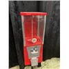 Image 3 : Gumball Machine on an older Iron stand. .25  cent. Good condition. Measures 43 1/2".  1960s-70s. Est