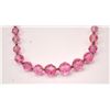 Image 3 : A collection of crystal, garnet, rose quartz,  and amethyst  faceted bead necklace    Est:$50-100
