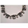 Image 3 : One beautifully hand fabricated necklace made  in sterling silver weighing 74.6grams   Est:$175-350