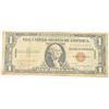 Image 2 : U.S. $1 Note Series 1935A-Hawaii.  The bill  is in circulated, non-graded condition marked  twice on