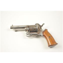 Antique Belgian pinfire revolver marked The Guardian American Model of 1878, #12, approximately .2