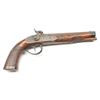 Image 1 : German full-stock percussion pistol,  approximately .50 caliber with an 8” octagon  barrel with a do
