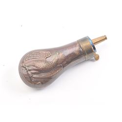 Early pocket model eagle flask appearing to be excellent and original but restored. “Bob” Allen co