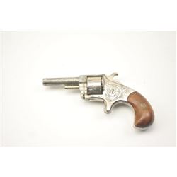 Captain Jack engraved spur trigger SA revolver, .22 caliber, Serial #NSNV. The pistol is in nearl