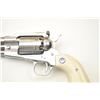 Image 10 : Ruger “Old Army” Percussion black powder  revolver in stainless steel with faux ivory  medallion gri