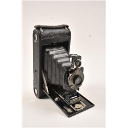 One awesome vintage Kodak no 1-A bellow  camera almost like new, with a leather  monogrammed carry b