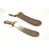 Image 8 : U.S. Hospital Corps Bolo knife with scabbard  dated 1910 and S.A. marked.  The scabbard is  also dat