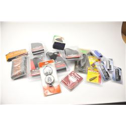 Bonanza lot of Hunter and Shooter supplies including butt pads, IWB and belt holsters, butt pads,