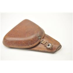 Japanese military holster for a Nambu leather  clamshell style holster in very good plus to  almost 