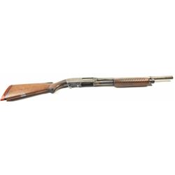 JC Higgins Model 20 pump shotgun, #NSNV, 12  Ga., 19” barrel, chambered for  2 ¾” shells,  full chok