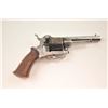 Image 7 : Belgian pinfire revolver with folding  trigger, .28 caliber, Serial #1769.  The  pistol is in good o