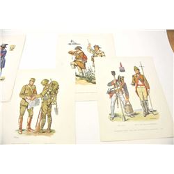 Lot of 32 military prints by artist Fritz Kredel. The lot includes fine prints spanning the Revol