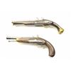 Image 1 : Lot of two Spanish style flintlock pistols.   The pistols appear to be Spanish made in the  last 30-