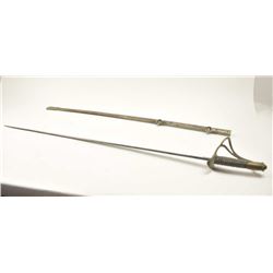 Light Cavalry style sword with scabbard U.S. Model 1872 style with Germany and Solingen maker’s ma