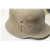 Image 8 : Lot of 7 helmets as described: 1. U.S. Civil Defense helmet. Good with liner  and straps. Marked “L.