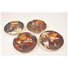 Image 1 : 4 limited edition of vintage Norman Rockwell  plates, Fathers help,Evening ease, Birthday  wish, Clo