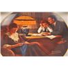 Image 4 : 4 limited edition of vintage Norman Rockwell  plates, Fathers help,Evening ease, Birthday  wish, Clo