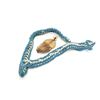 Image 2 : Blue and white braided cord with gold bullion  tassel, for U.S. naval cocked hat and  aggulette for 