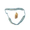 Image 3 : Blue and white braided cord with gold bullion  tassel, for U.S. naval cocked hat and  aggulette for 