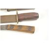 Image 2 : Lot of three relic, frontier knives of a type  used by Frontiersmen, Buffalo Hunters and  Pioneers, 