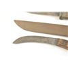 Image 3 : Lot of three relic, frontier knives of a type  used by Frontiersmen, Buffalo Hunters and  Pioneers, 