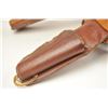Image 4 : Lot of three vintage leather gun belts and  single action holsters.  The holsters are by  various ma
