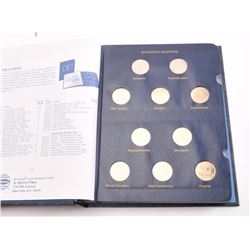 Complete set of U.S. Statehood Quarters 1999-2008 in a Whitman Classic coin album. The set includ