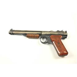 Benjamin Franklin Model 137 pump air pistol, .177 caliber, Serial #B23881. The pistol is in good
