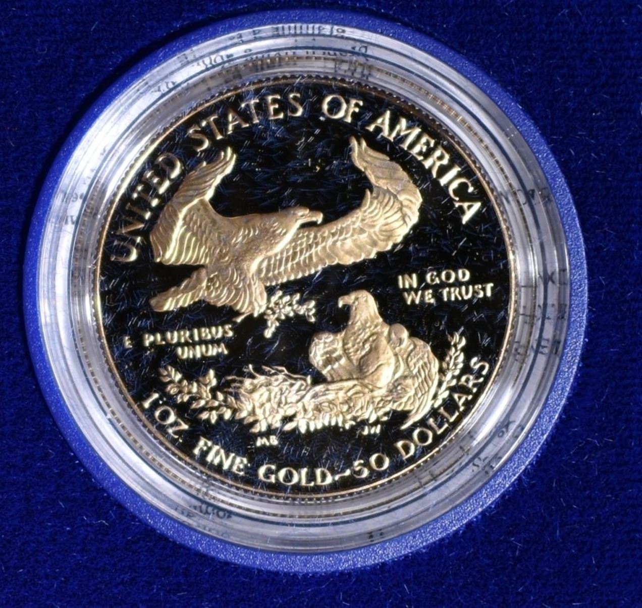 1986 PROOF 1oz AMERICAN GOLD EAGLE