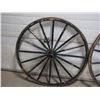 Image 2 : Pair of Vintage Wooden Wheels