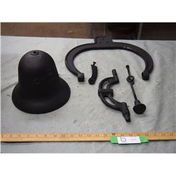 Bell with Mounting Bracket Cast Iron