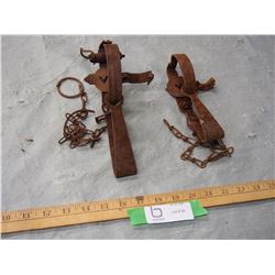 2 Vintage Animal Traps