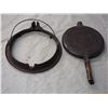 Image 4 : Vintage Stove Stop Cast Iron Waffle Iron