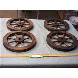 2X THE MONEY - 4 Wooden Wheels 1.75" Round