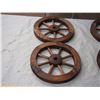 Image 2 : 2X THE MONEY - 4 Wooden Wheels 1.75" Round
