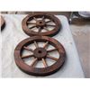 Image 3 : 2X THE MONEY - 4 Wooden Wheels 1.75" Round