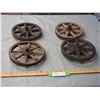 Image 1 : 2X THE MONEY - 4 Wooden Wheels
