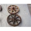 Image 3 : 2X THE MONEY - 4 Wooden Wheels