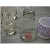 Image 4 : Vintage Glass Tumblers, Vintage Coffee Cups and Bowl, and Dutchman Dairy Milk Bottle