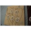 Image 4 : 2X THE MONEY - Signed Rose Medallion Wall Hangings 14 by 15.5"