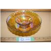 Image 1 : Carnival Glass Basket Bowls