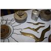 Image 3 : lamp parts . metal ware , brass wall hangings