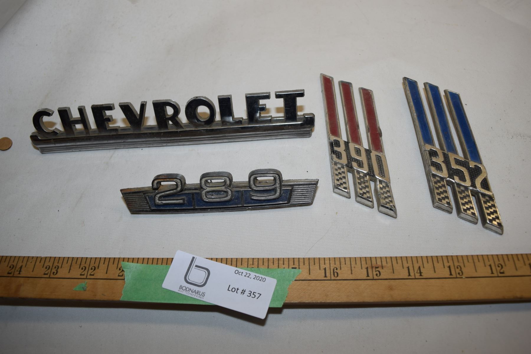 Vintage Script Car Emblems
