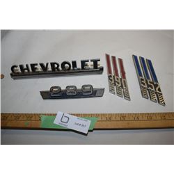Vintage Script Car Emblems